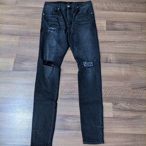 Kollar Denim, paisley patch, size W34